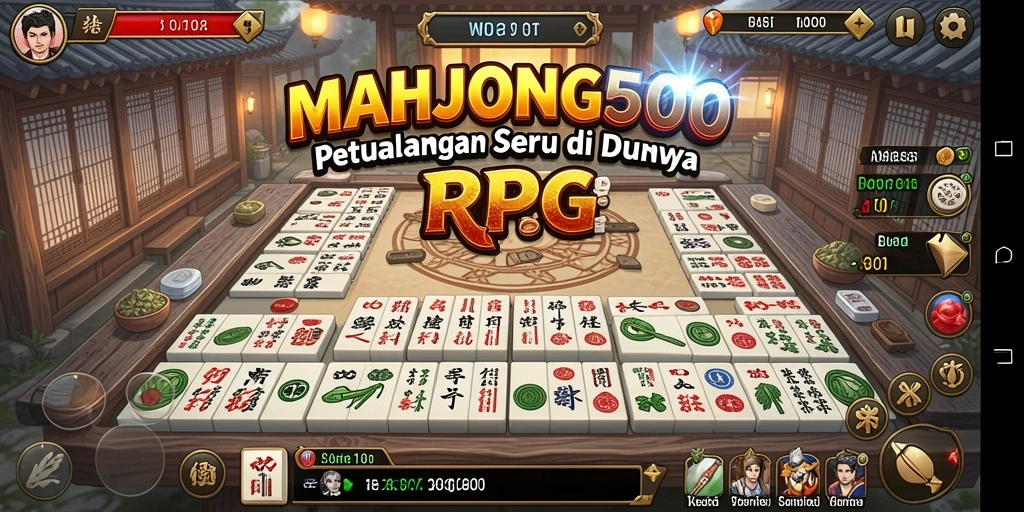 Tampilan screenshot utama menunjukkan aksi seru dalam game RPG.