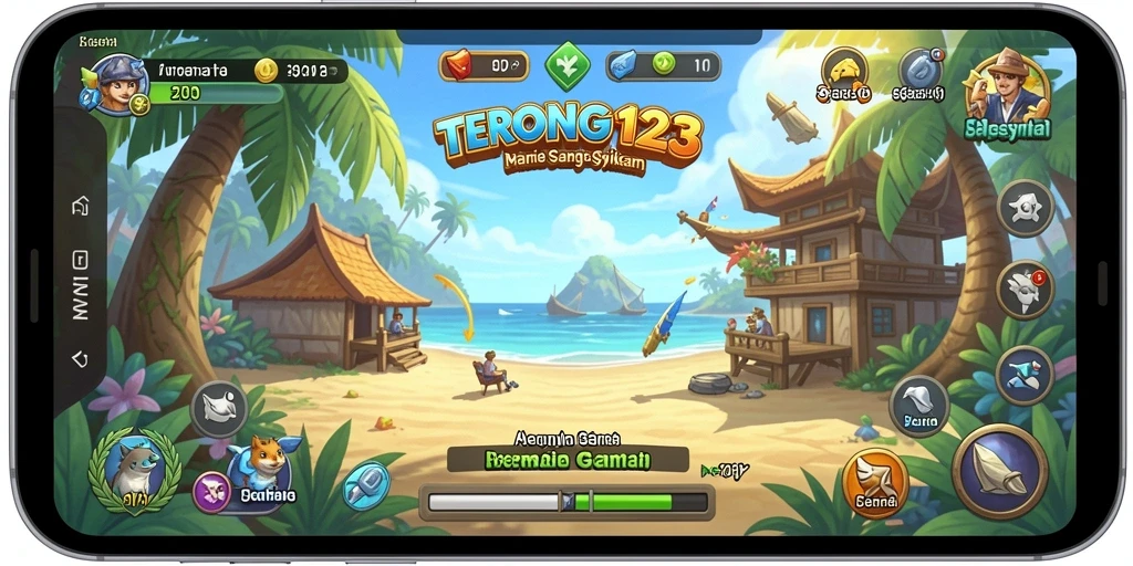 Screenshot gameplay <strong>TERONG123</strong> yang penuh warna dan menyenangkan.